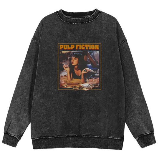 Discover Pulp Fiction Mineral Wash Sweatshirts, Vintage Quentin Tarantino Pulp Fiction Mineral Wash Sweatshirts