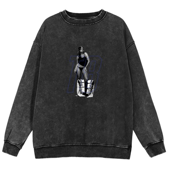 Discover Tate Mcrae Mineral Wash Sweatshirts, Think Later album Greedy Mineral Wash Sweatshirts, Unisex Merch