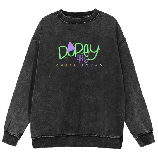 Discover Dopey Challenge ChEAR Squad Mineral Wash Sweatshirts, WDW Dopey Runner Cheering Family Mineral Wash Sweatshirts