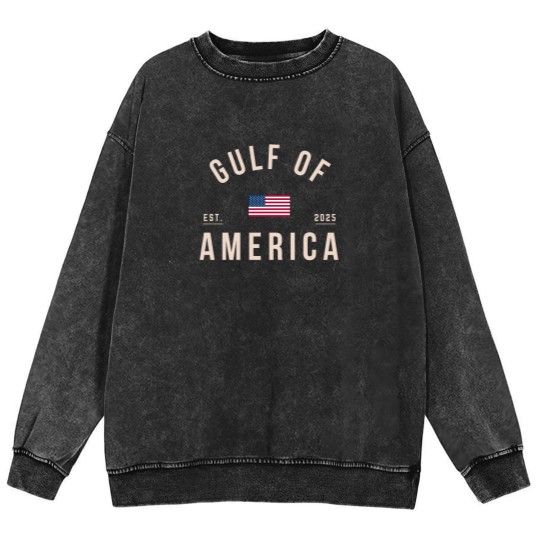 Discover Gulf of America Mineral Wash Sweatshirts, Comfort Colors Unisex Patriotic Mineral Wash Sweatshirts, United States of America Mineral Wash Sweatshirts
