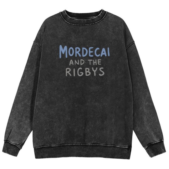 Discover Mordecai and the Rigbys Ringer Mineral Wash Sweatshirts, The Regular Show Mineral Wash Sweatshirts, Unisex Ringer Mineral Wash Sweatshirts