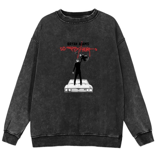 Discover Color Bryan Adams Tour 2023 Mineral Wash Sweatshirts, So Happy Hurts Tour, Vintage Bryan Adams Mineral Wash Sweatshirts
