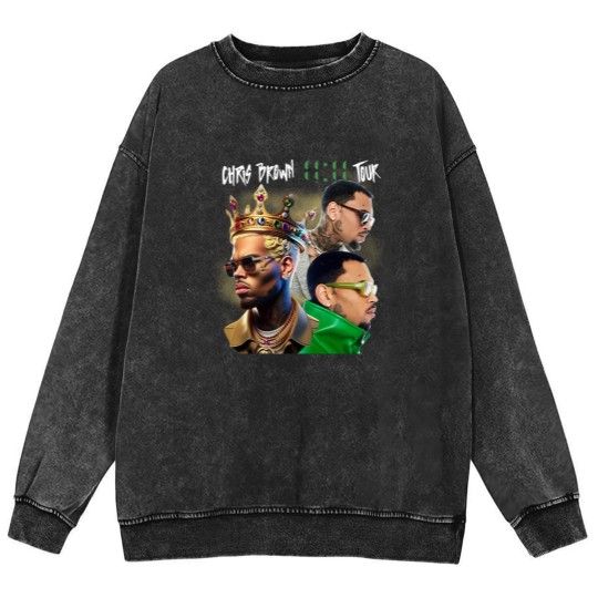Discover Chris Brown Mineral Wash Sweatshirts, Chris Brown 11:11 Tour 2024 Mineral Wash Sweatshirts, Chris Brown Breezy Mineral Wash Sweatshirts