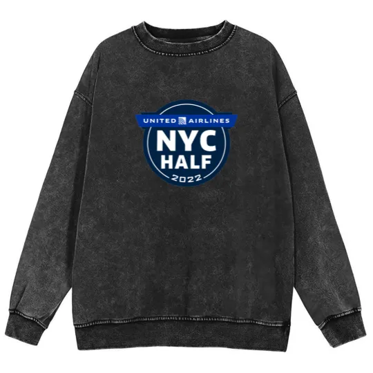 Discover New York Half Marathon Mineral Wash Sweatshirts
