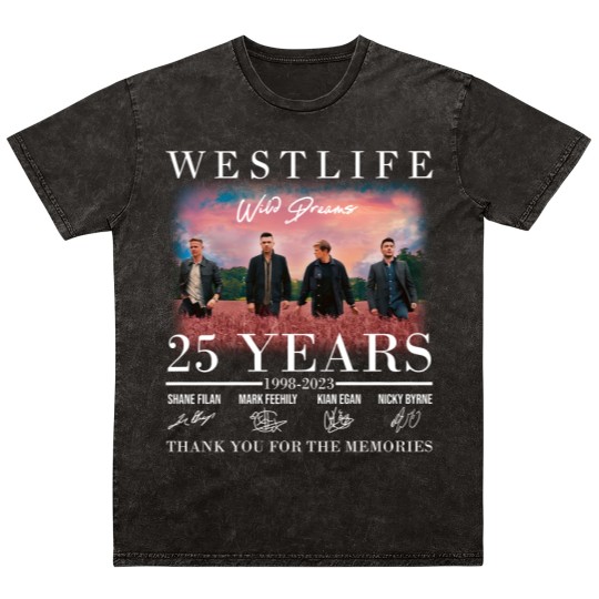 Discover Westlife Mineral Wash T Shirts, Westlife Anniversary Mineral Wash T Shirts, Westlife Music Mineral Wash T Shirts Mineral Wash T Shirts, Westlifes Signature