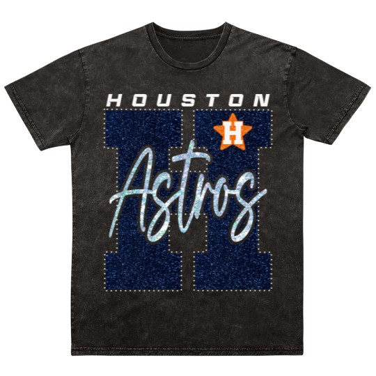 Discover H-Astros Bling Mineral Wash T Shirts