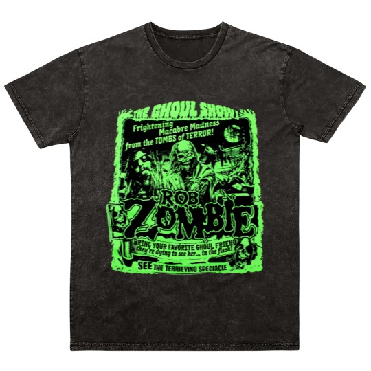 Discover Hot Rob Zombie Singer Mineral Wash T Shirts New Popular Unisex S-5XL Mineral Wash T Shirts For Fan