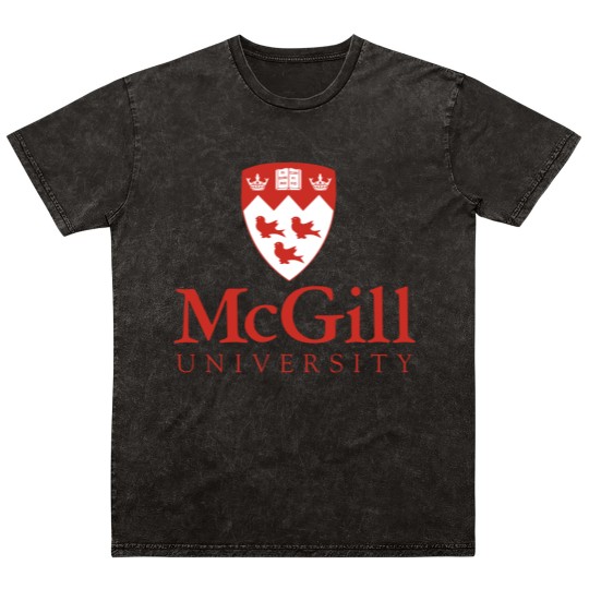 Discover McGill Univ Logo Mineral Wash T Shirts