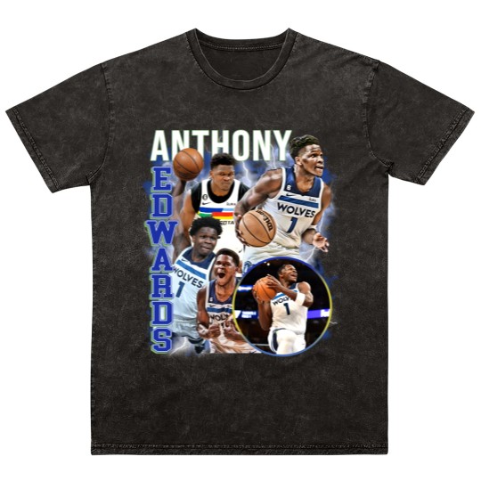 Discover Anthony Edwards Graphic Mineral Wash T Shirts, Basketball Mineral Wash T Shirts