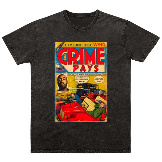 Discover Freddie Gibbs Madlib   Pays Comic Book Poster Mineral Wash T Shirts