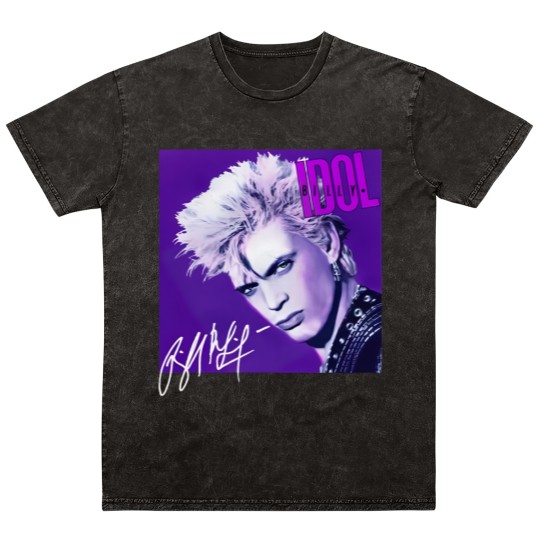 Discover Billy Idol Mineral Wash T Shirts Billy Idol Whiplash Smile Song Cotton Mineral Wash T Shirts Men Women