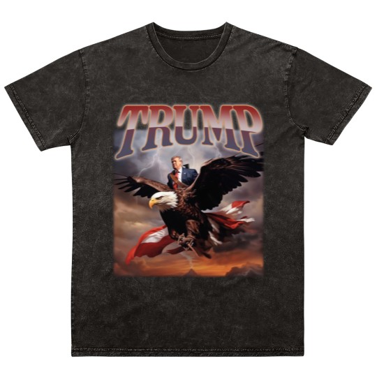 Discover Donald Trump Eagle Mineral Wash T Shirts Top Funny Election Campaign 2024