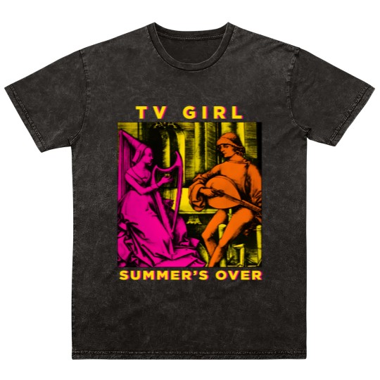 Discover Premium TV Girl Mineral Wash T Shirts - Summer's Over Album Mineral Wash T Shirts