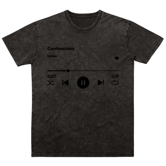 Discover Usher Confessions Mineral Wash T Shirts | Hip Hop Fashion | R&B Mineral Wash T Shirts