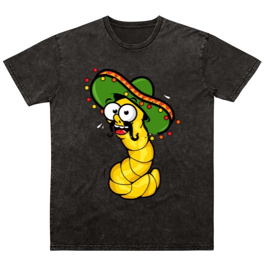Discover Tequila Worm Mineral Wash T Shirts