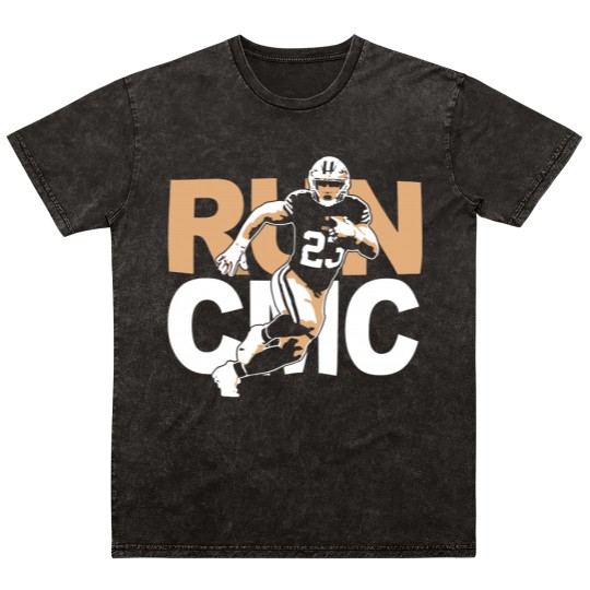 Discover San Francisco Christian McCaffrey "RUN CMC" Mineral Wash T Shirts