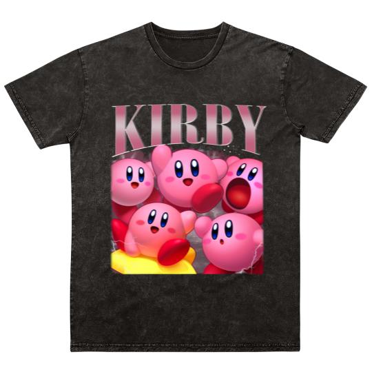 Discover Kirby Mineral Wash T Shirts | Vintage Kirby Mineral Wash T Shirts | Kirby Homage Mineral Wash T Shirts | Kirby Video Game Mineral Wash T Shirts | Funny Kirby Cute Mineral Wash T Shirts