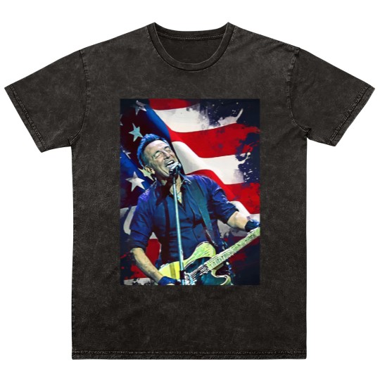 Discover Bruce Springsteen Graphic Mineral Wash T Shirts  Bruce Springsteen Mineral Wash T Shirts Tour 2024 Mineral Wash T Shirts