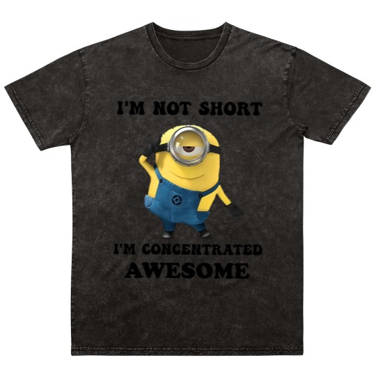Discover Minions I'm Not Short I'm Concentrated Awesome The Rise of Gru Graphic Mineral Wash T Shirts