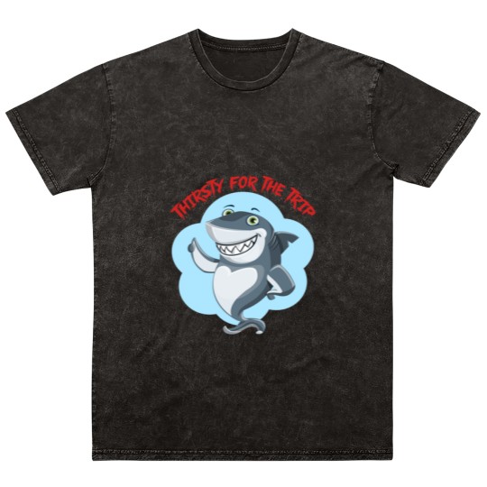 Discover Hungry shark Mineral Wash T Shirts