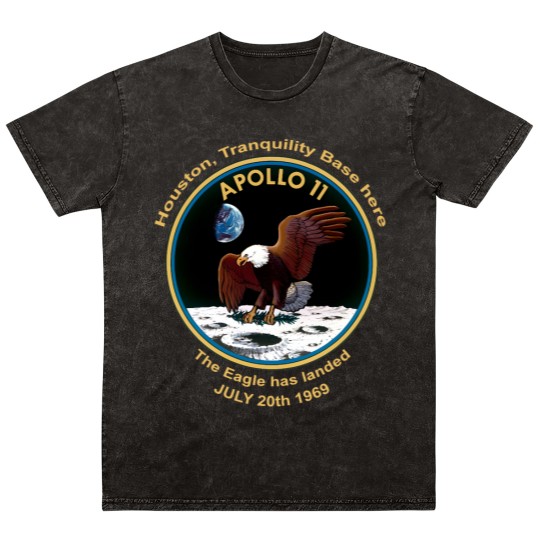 Discover NASA Apollo 11 Flight Patch The Eagle has landed Mineral Wash T Shirts