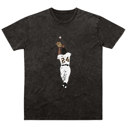 Discover Willie Mays “The Catch” Baseball Mineral Wash T Shirts