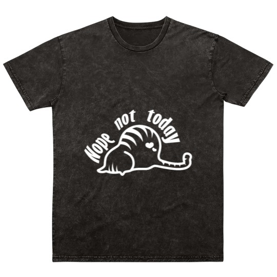Discover Nope Not Today Cat Mineral Wash T Shirts