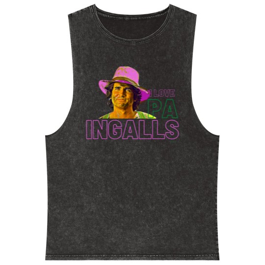 Discover PA INGALLS - Little House On The Prairie - Mineral Wash Tank Tops