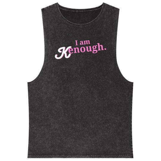 Discover I am enough I am kenough - I Am Kenough - Mineral Wash Tank Tops