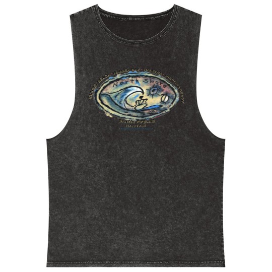 Discover Vintage Sunset Beach Banzai Pipeline, Hawaii Mineral Wash Tank Tops