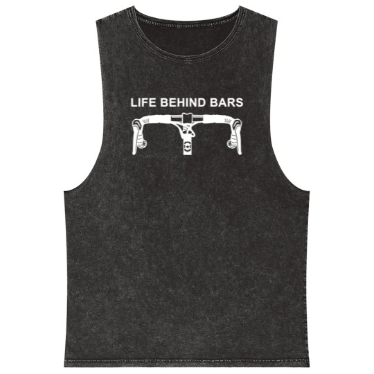 Discover LIFE BEHIND BARS Mineral Wash Tank Tops Funny Cycling Biking Mineral Wash Tank Tops