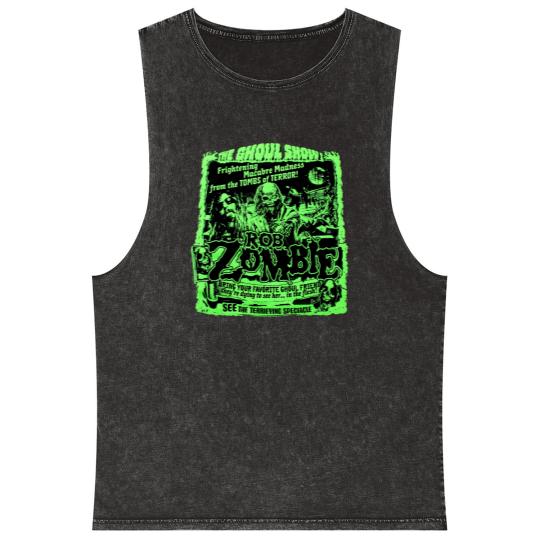 Discover Hot Rob Zombie Singer Mineral Wash Tank Tops New Popular Unisex S-5XL Mineral Wash Tank Tops For Fan