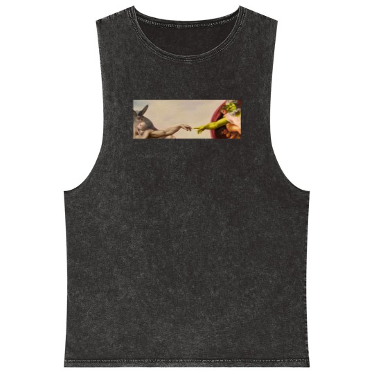 Discover Shrek hands of God Classic Mineral Wash Tank Tops, Love Shrek Mineral Wash Tank Tops
