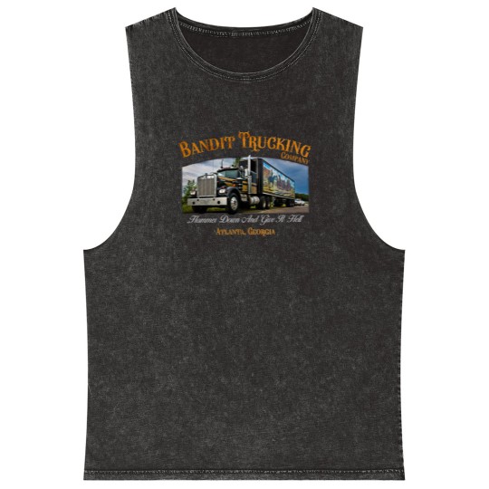 Discover Smokey And The Bandit Trucking Mineral Wash Tank Tops Burt Reynolds Jerry Reed Snowman Vintage