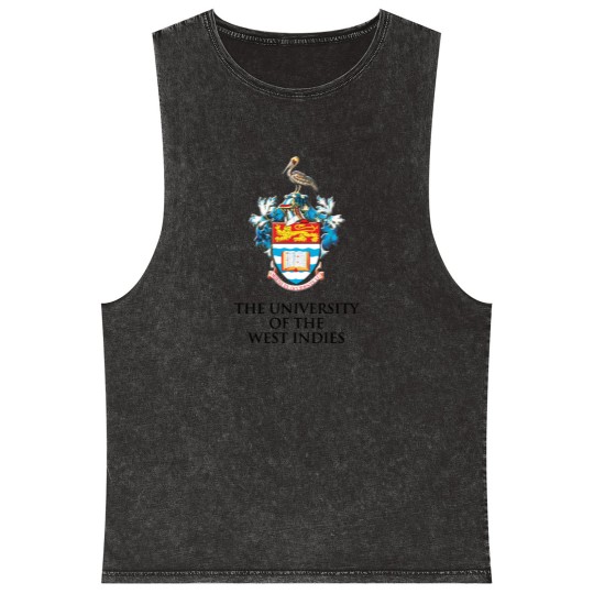 Discover University of the West Indies Design Mineral Wash Tank Tops