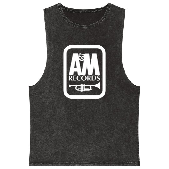 Discover A&M Records Mineral Wash Tank Tops - Defunct Record Company Logo