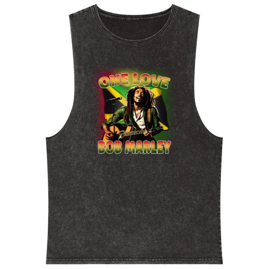 Discover Bob Marley One Love Mineral Wash Tank Tops, Bob Marley Mineral Wash Tank Tops