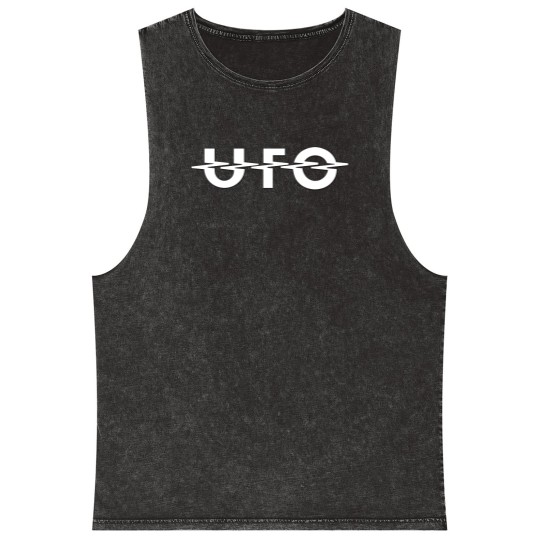Discover UFO ROCK BAND DE Mineral Wash Tank Tops