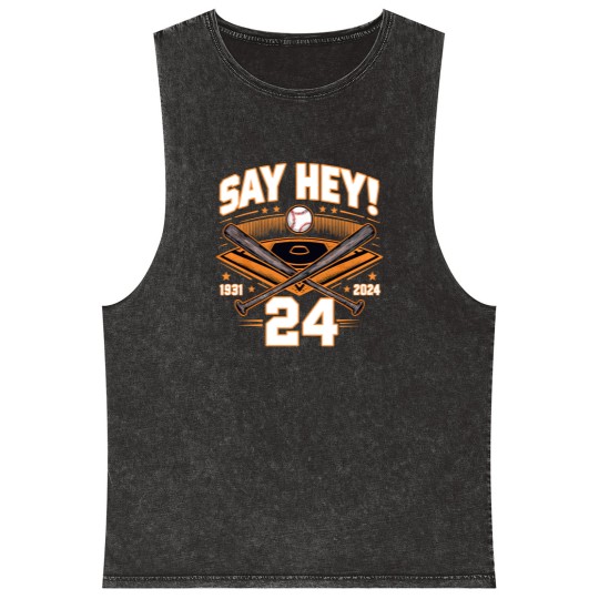Discover Willie-Mays - Willie Mays - Mineral Wash Tank Tops