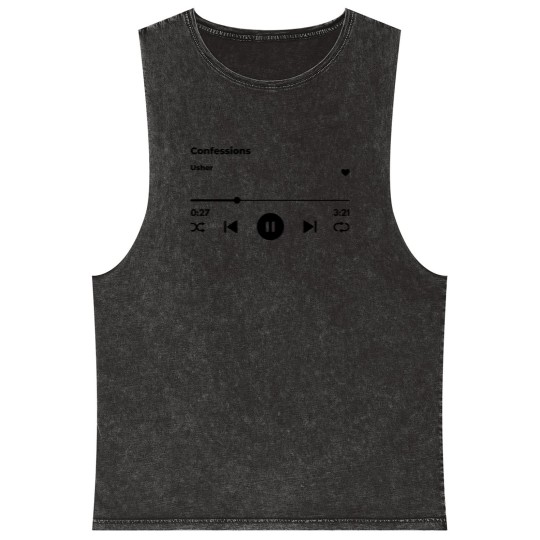 Discover Usher Confessions Mineral Wash Tank Tops | Hip Hop Fashion | R&B Mineral Wash Tank Tops