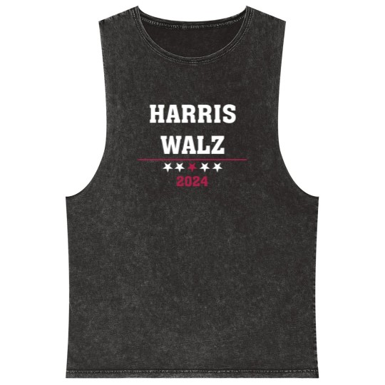 Discover Kamala Harris Tim Walz 2024 ,Democrat VP Vice President USA Election Mineral Wash Tank Tops