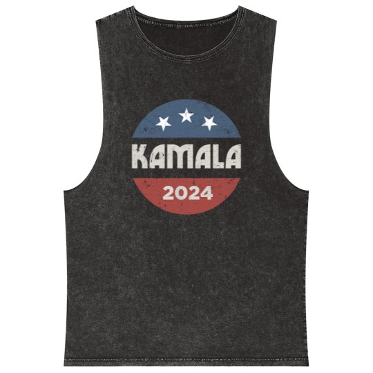 Discover Kamala Harris 2024 For President Campaign Mineral Wash Tank Tops