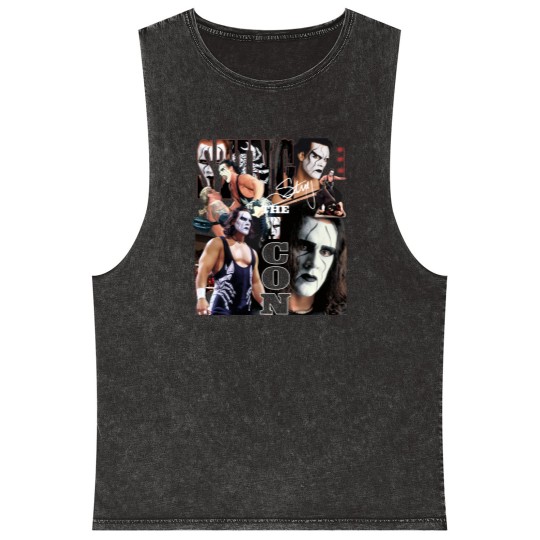 Discover Sting Wrestling Mineral Wash Tank Tops Freakin Wrestler Retro Vintage Mineral Wash Tank Tops