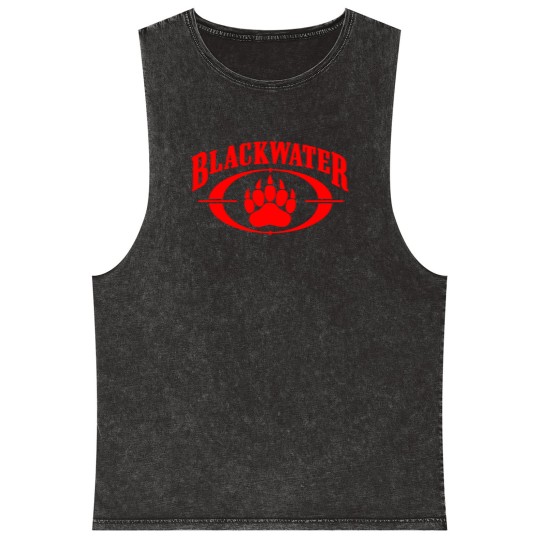 Discover Blackwater Classic Logo Mineral Wash Tank Tops