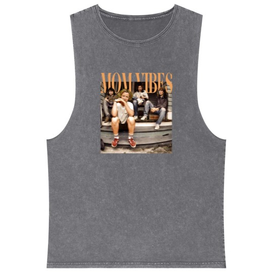 Discover Mom Vibes Thug Life  Mineral Wash Tank Tops, Vintage 90s Mom Vibes Mineral Wash Tank Tops, 90s Mom Vibes Mineral Wash Tank Tops