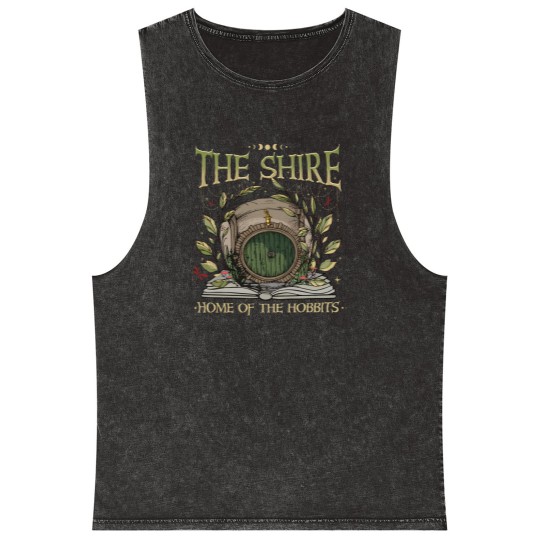 Discover The Shire  Mineral Wash Tank Tops, Gift For Hobbit Lovers, Tolkien Mineral Wash Tank Tops, The Fellowship Bookish Mineral Wash Tank Tops Hobbit Mineral Wash Tank Tops, Lord Of The Rings Mineral Wash Tank Tops