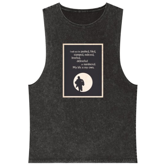 Discover TV Quote - The Prisoner Mineral Wash Tank Tops