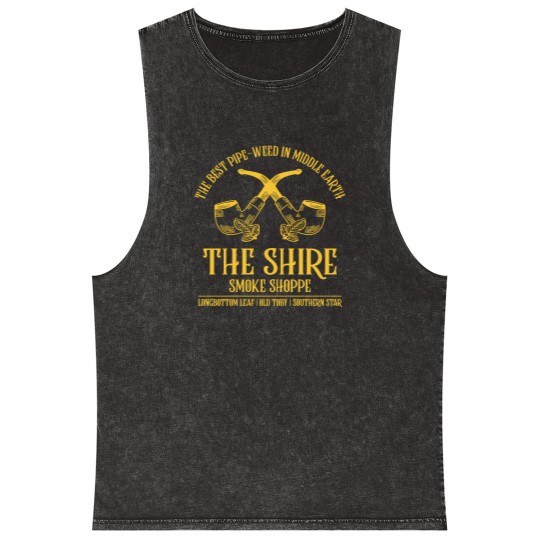 Discover The Shire Smoke Shoppe Mineral Wash Tank Tops