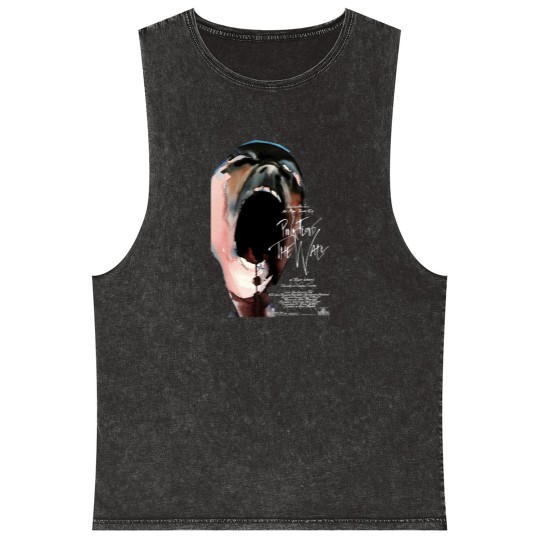 Discover The Pink Wall Poster Mineral Wash Tank Tops