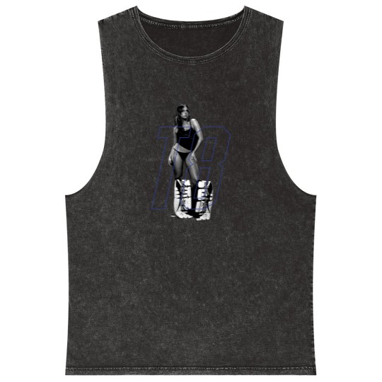Discover Tate Mcrae Mineral Wash Tank Tops, Think Later album Greedy Mineral Wash Tank Tops, Unisex Merch